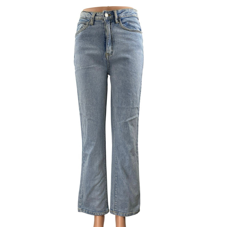WeWoreWhat Women's Blue Light Wash High Rise Flare Bootcut Denim Jeans Size 25