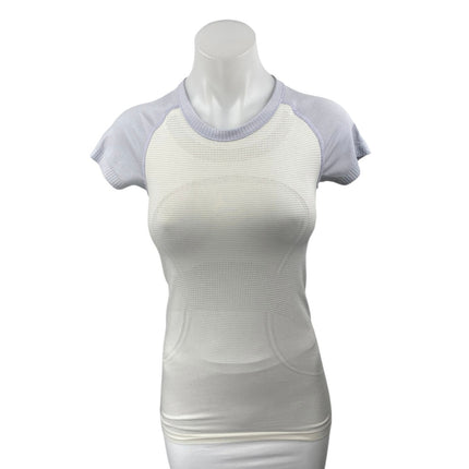Lululemon Swiftly Tech White Sculpt Knit Short Sleeve Athletic Tee T-Shirt Top 4