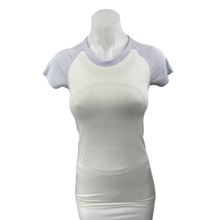 Lululemon Swiftly Tech White Sculpt Knit Short Sleeve Athletic Tee T-Shirt Top 4