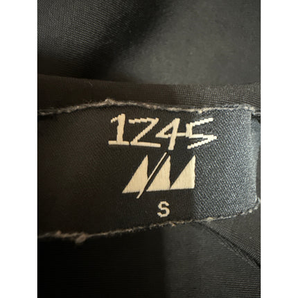 1Z45 Women's Black Cutout Waist Sleeveless One Piece Swimwear Swimsuit Size S