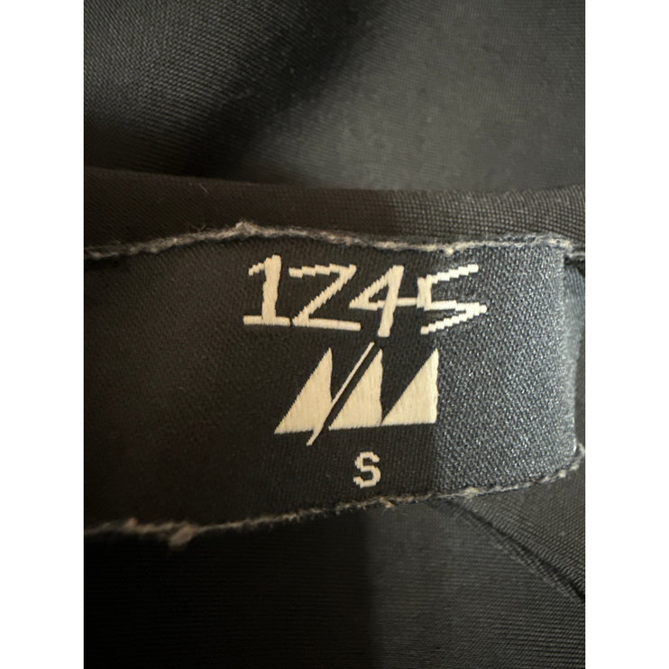 1Z45 Women's Black Cutout Waist Sleeveless One Piece Swimwear Swimsuit Size S