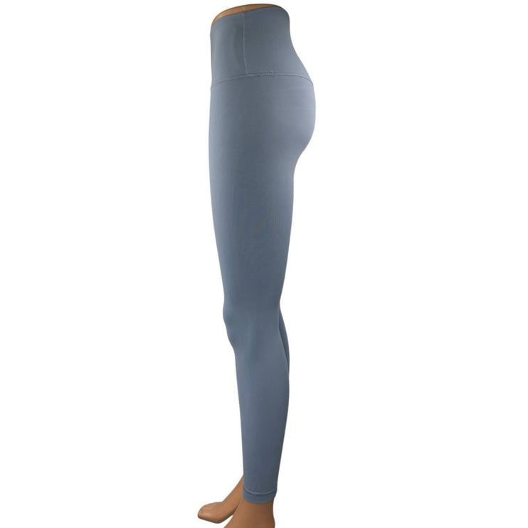 Lululemon Blue Gray Mid Rise Activewear Athletic Yoga Skinny Leggings Pants Sz 4