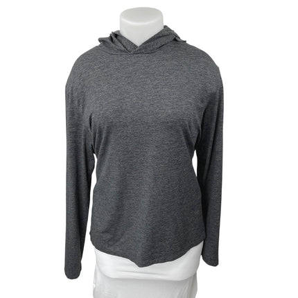 Alo Yoga Women's Gray Knit Long Sleeve Hooded Hoodie Sweatshirt Sweater Top XL