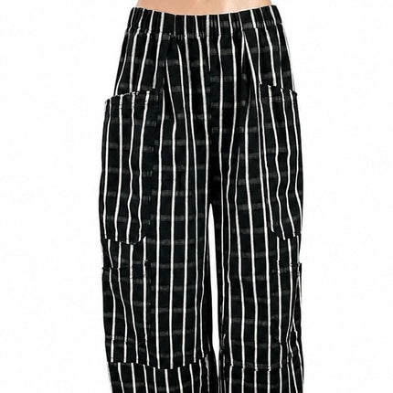 Urban Outfitters BDG Charlie Gingham Baggy Palazzo Wide Leg Trousers Pants Sz L