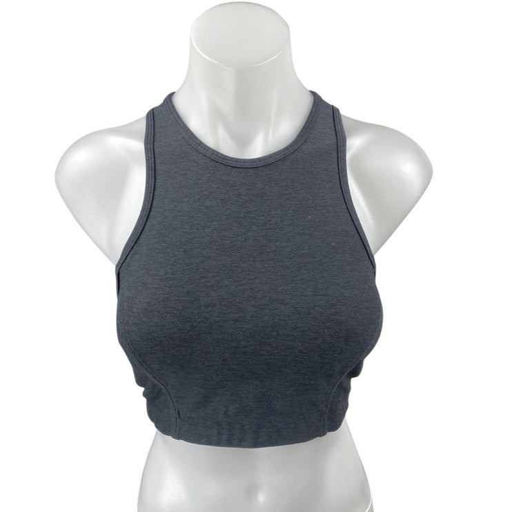Outdoor Voices Black Sleeveless Racerback Activewear Sports Bra Crop Tank Top S