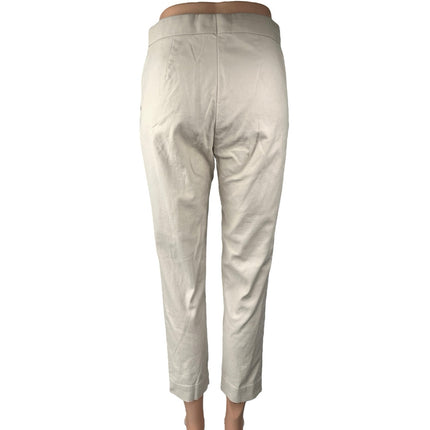 COS Women's Beige Straight Leg Career Casual Cropped Trouser Dress Pants Size 34