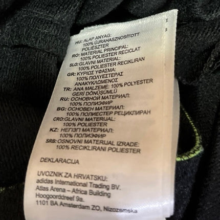 Adidas Women's Black High Rise Drawstring Straight Leg Trousers Sweatpants Sz M