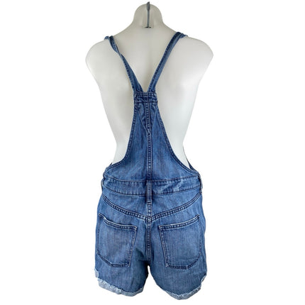 Madewell Adirondack Women's Blue Denim Jeans Shorts Overalls Jumpsuit Romper S