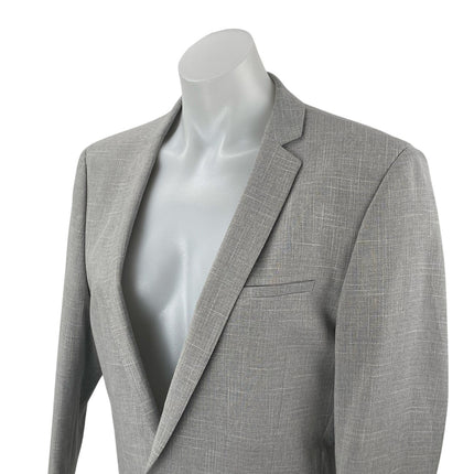 ASOS Women's Gray Long Sleeve Notch Lapel Button Blazer Coat Suit Jacket Size S