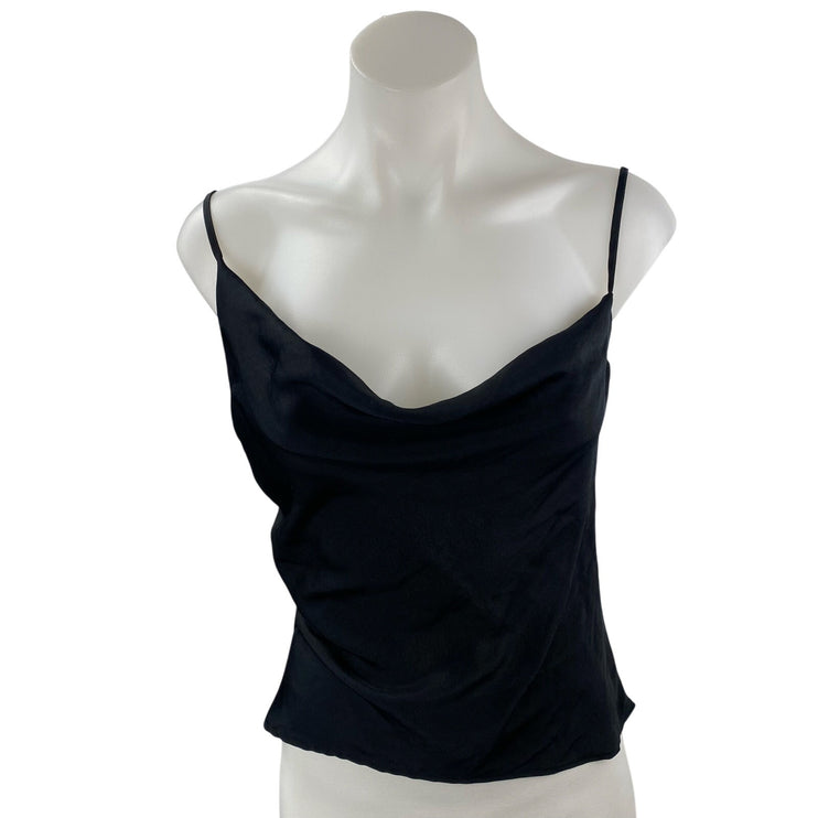 Urban Outfitters Women's Black Sleeveless Cowl Neck Cami Camisole Tank Top Sz M