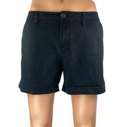 Old Navy Men's Black Twill Straight Leg Slim Fit Khaki Chino Golf Shorts Size 4