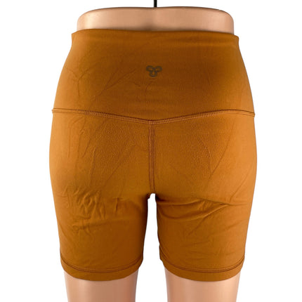 Aritzia TnAction Women's Brown High Rise Activewear Yoga Athletic Biker Shorts M