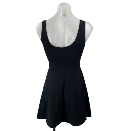 Topshop Women's Black Sleeveless Flowy A-line Skater Fit & Flare Dress Size 4