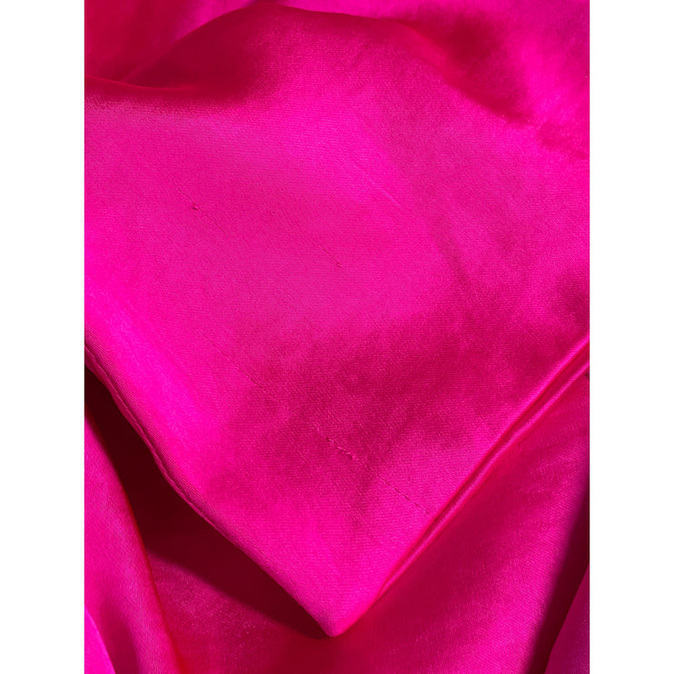 Skies are Blue Pink Silk Satin Double Breasted Long Sleeve Blazer Mini Dress M