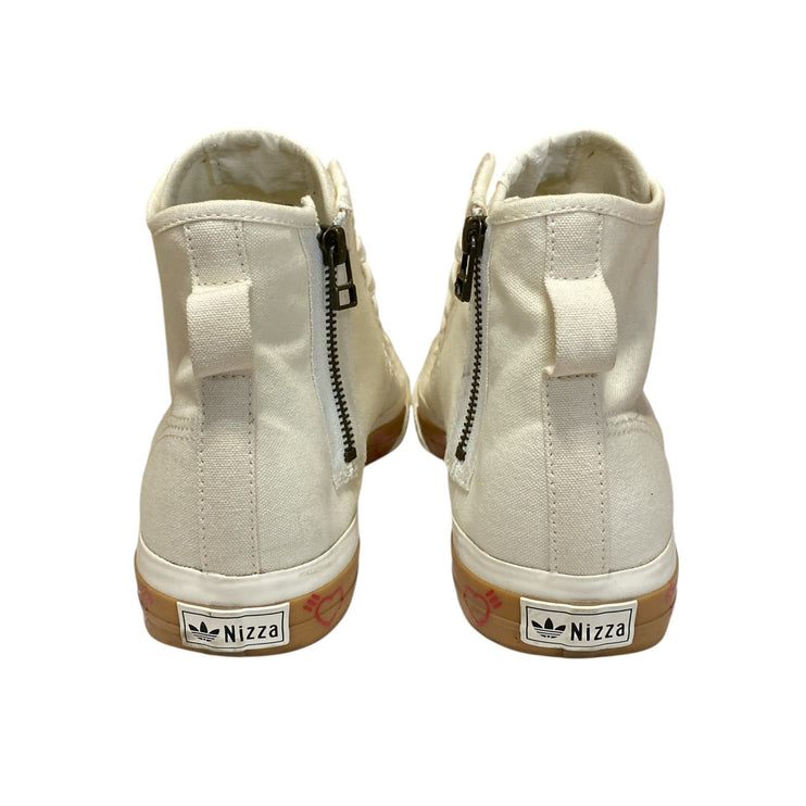 Adidas Nizza HI Human Men's Off White High Top Lace Up Walking Sneakers Size 11