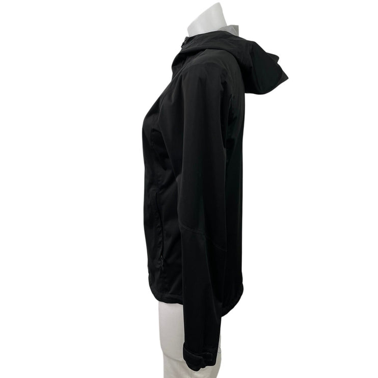 The North Face Hikesteller Women Black Waterproof Hooded Parka Shell Jacket Sz S