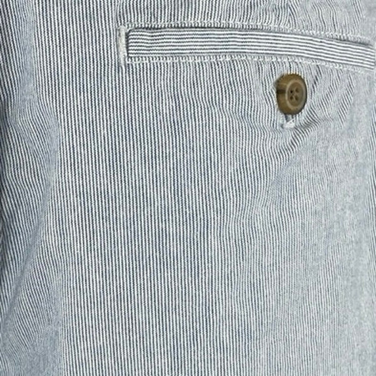 Banana Republic Aiden Seersucker Men's Stripe High Rise Chino Bermuda Shorts 33