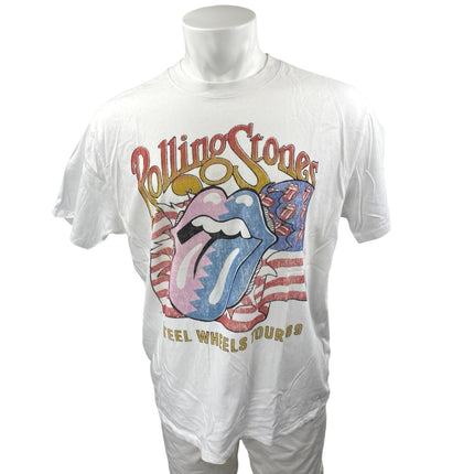 Abercrombie & Fitch Rolling Stones Steel Wheels Tour Rock Band Tee T-shirt Top M