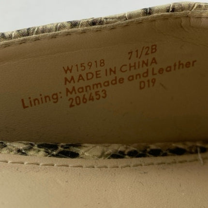 Cole Haan Piper Women's Snakeskin Leather Pointed Toe Slip On Mules Sandals 7.5