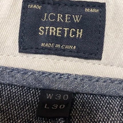 J.Crew Men's Gray Tapered Leg Mid Rise Slim Stretch Trousers Dress Pants Size 30