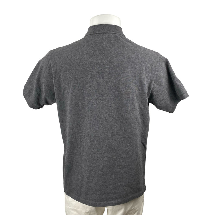 Lacoste Classic Fit Piqué Marl Men's Gray Logo Embroidered Polo Shirt Top Sz XL