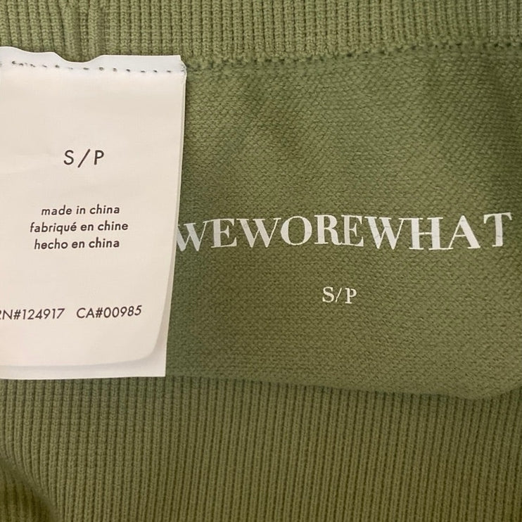 WeWoreWhat Green High Rise Wide Waistband Pull On Athletic Leggings Size S