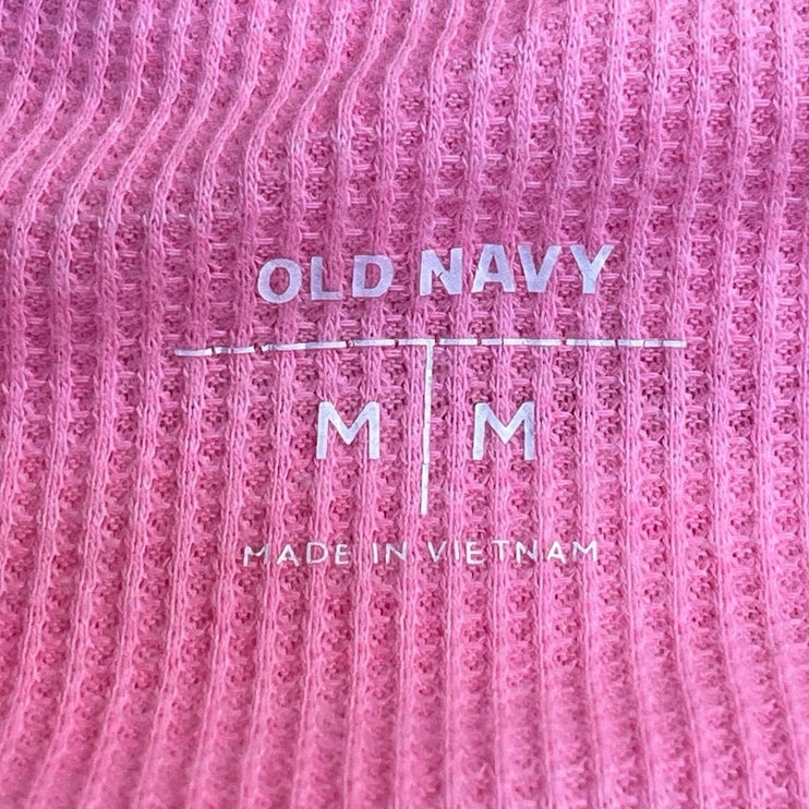 Old Navy Pink Llama Graphic Long Sleeve Sweatshirt Sweater Tee T-Shirt Top Sz M