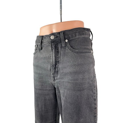 Madewell The Perfect Vintage Women's Black High Rise Straight Denim Jeans Sz 26