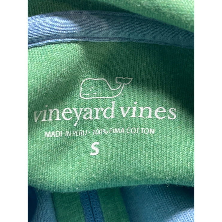 Vineyard Vines Men's Blue Quarter Zip High Neck Long Sleeve Sweater Top Size S