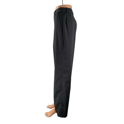 Uniqlo Women's Gray High Waisted Pleated Baggy Wide Leg Trousers Dress Pants M