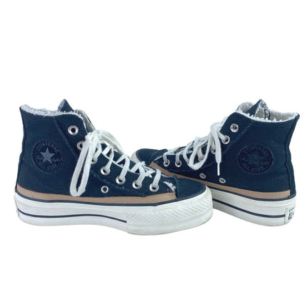 Converse Chuck Taylor All Star Raw Edge Black Platform High Top Sneakers Sz 5.5