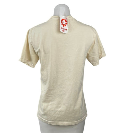 NEW Comfort Colors Women's Beige Very Crew Neck Short Sleeve T Shirt Tee Top S