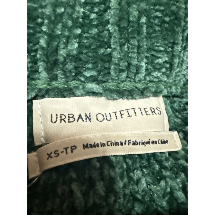 Urban Outfitters Daria Double Take Chenille Green Turtleneck Cropped Sweater XS