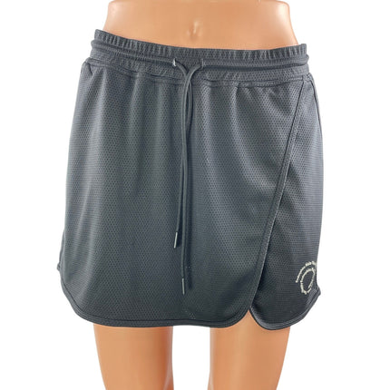 Outdoor Voices Gray Drawstring Athletic Running Built-In Shorts Skirt Skort Sz S
