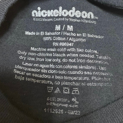Nickelodeon Spongebob Rockin To The Max Men's Black Graphic Tee T-Shirt Top M