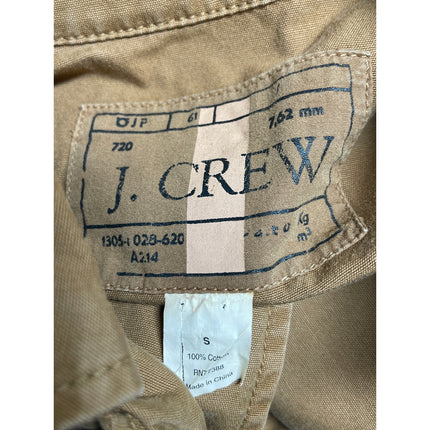 J. Crew Brigadier Women's Tan Khaki Military Army Button Up Utility Jacket Sz S