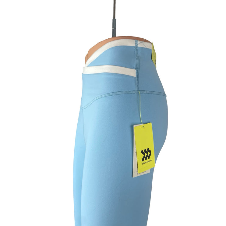 NEW All in Motion Blue High Rise Yoga Workout Athletic Leggings Pants Size M