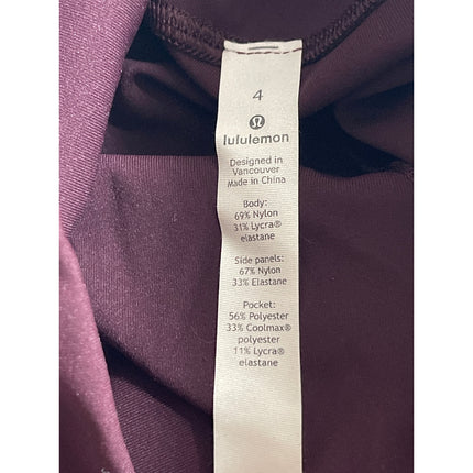 Lululemon Wunder Train Mesh Skinny Yoga Athletic Activewear Leggings Pants Sz 4