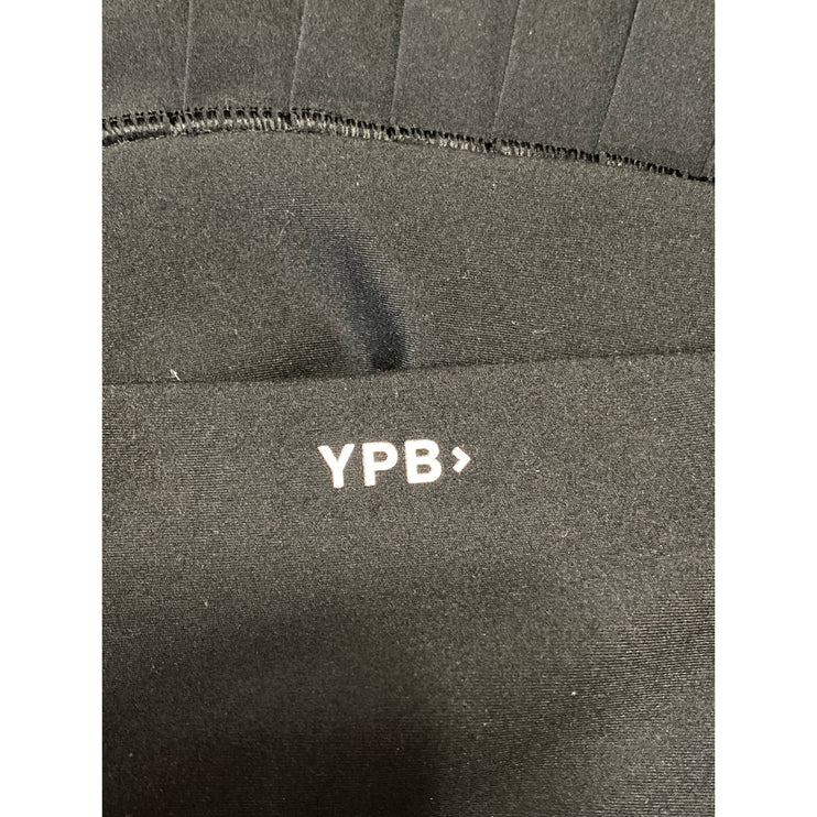 YPB Black Pleated Casual Activewear Mini Skater Tennis Flare A-Line Skirt Size L