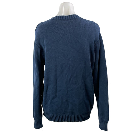Brandy Melville Women's Dark Blue Long Sleeves American Flag Knit Sweater Top M