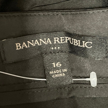 Banana Republic Womens Black Ruffles Slit High Waisted Midi Maxi A-Line Skirt 16