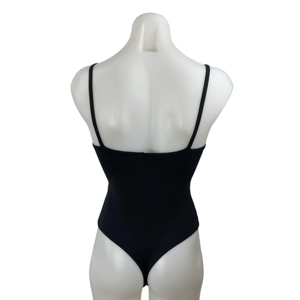 Everlane Women's Black Sleeveless V Neck Camisole Tank Shapewear Bodysuit Top XS