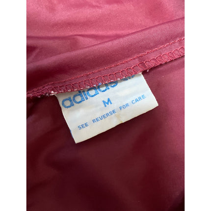 Adidas Women's Red Trefoil Logo Straight Leg Windbreaker Trousers Track Pants M
