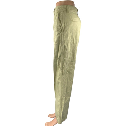 Madewell Women's Green High Rise Straight Wide Leg Trousers Denim Jeans Pants 26