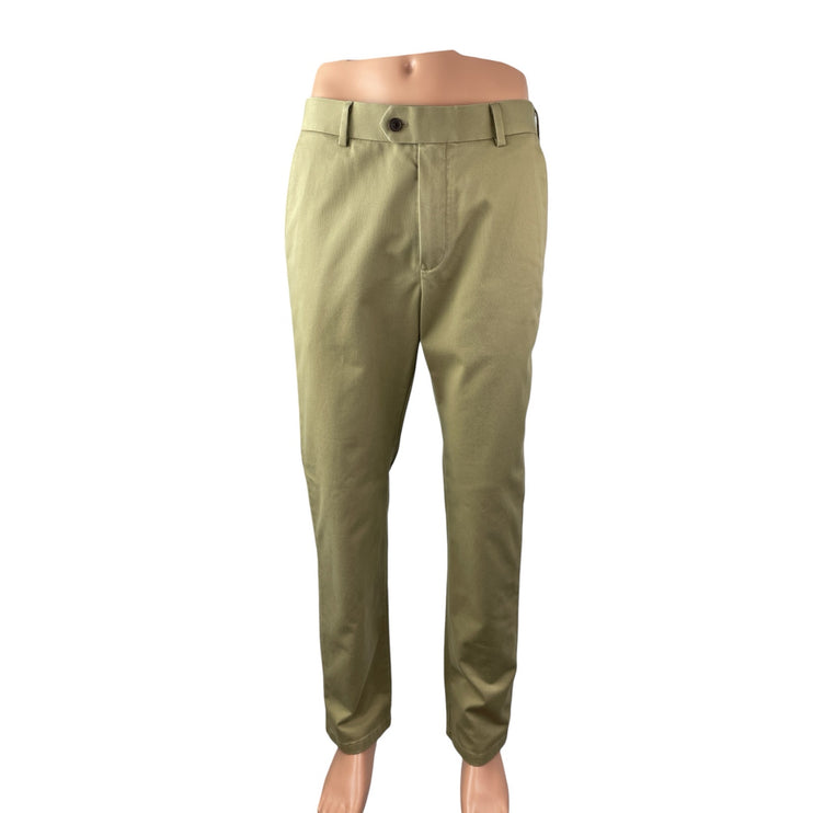 Charles Tyrwhitt Men's Khaki High Rise Slim Skinny Chino Trousers Pants 32W 32L