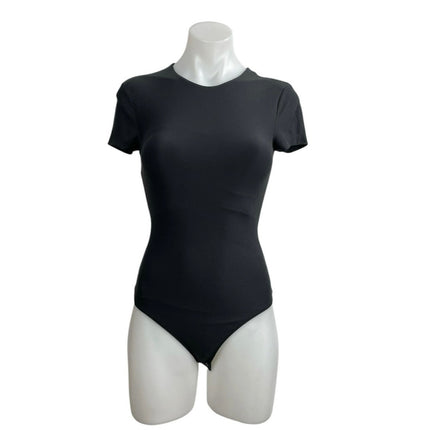 Abercrombie & Fitch Black Crew Neck Short Sleeve Tee T-Shirt Bodysuit Top Sz XS