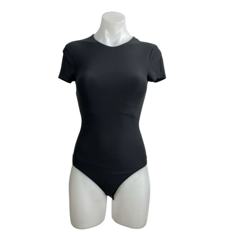 Abercrombie & Fitch Black Crew Neck Short Sleeve Tee T-Shirt Bodysuit Top Sz XS
