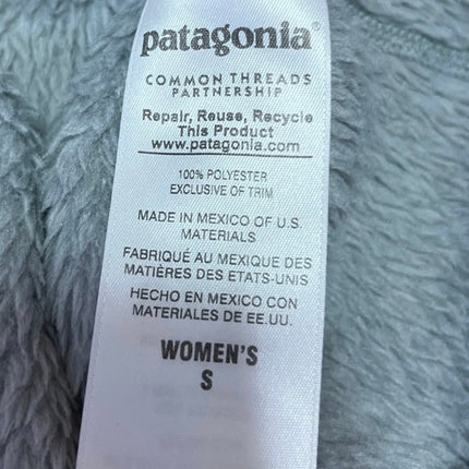 Patagonia Re-Tool Snap Gray Fleece High Neck Long Sleeve Pullover Sweater Top S