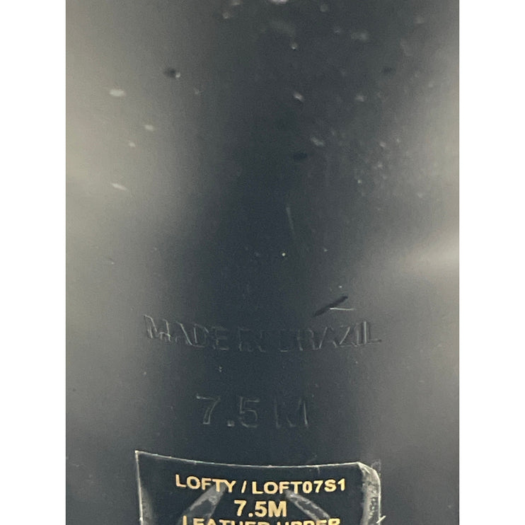 Steve Madden LOFTY Women's Black Block High Heels Slingback Platform Sandals 7.5