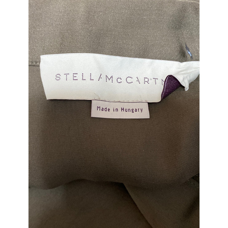 Stella McCartney 100% Silk Pleated Palazzo Wide Leg Trousers Dress Pants Size 6